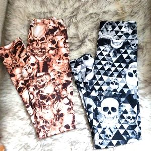 Bundle of 2 Skull Leggings
